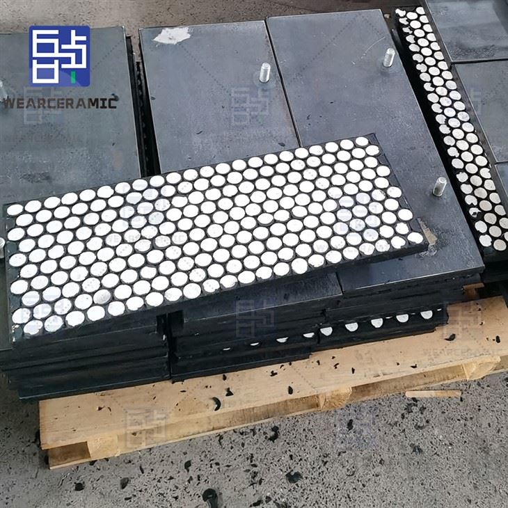 High Hardness Zirconium Aluminum Rubber Composite Ceramic Lining Plate high quality